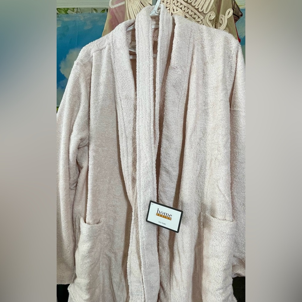 New Home Design women’s 100% cotton bath robe, pink s m medium small 4 6 8 2 🎁